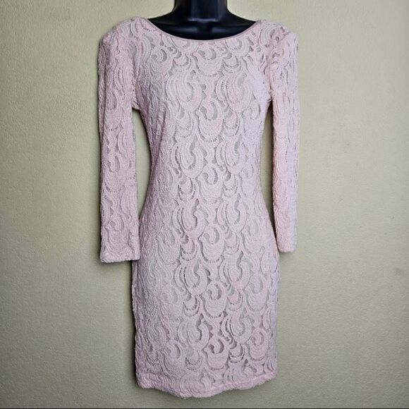 Gianni Bini Lace Long Sleeved Dress - Picture 1 of 8